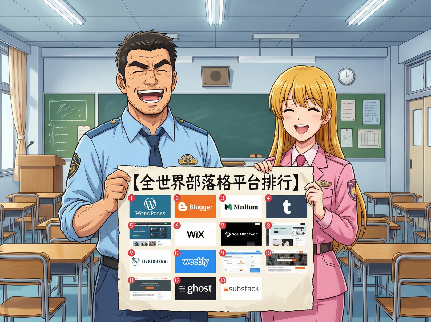 世界部落格的排行榜王！？